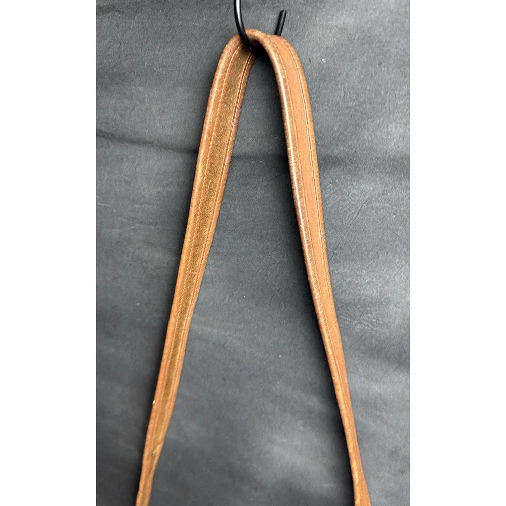 Vintage 90s Coach Patricia's Legacy 9951 Tan Leather Flap Crossbody Saddle Bag